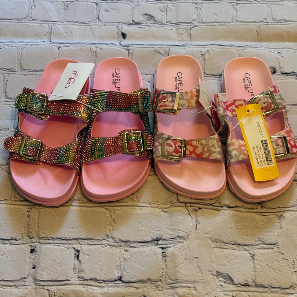 Capelli of New York Kids Slides Lot of 2